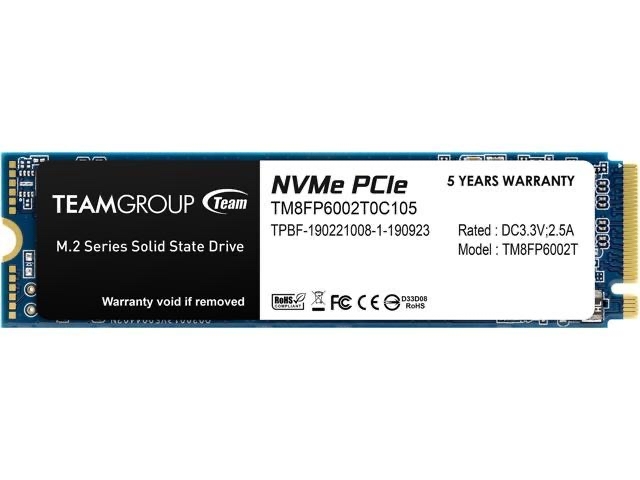 Team Group MP33 M.2 2280 2TB NVMe Solid State Drive (SSD) - $122
