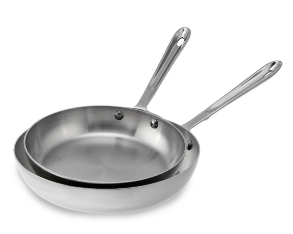 All-Clad d5 Stainless-Steel Nonstick French Skillets, Set of 2 - $155