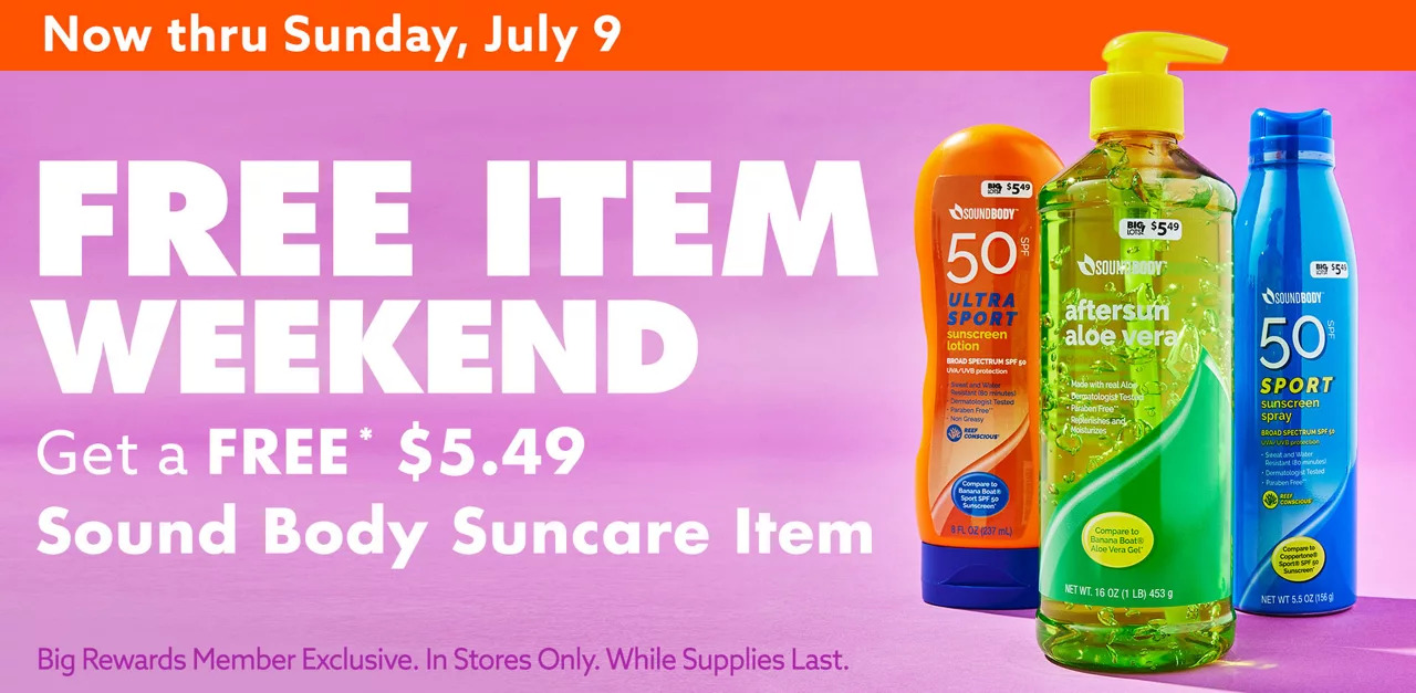 Big lots free item weekends are back