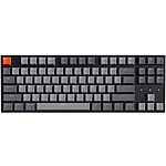 Keychron K8 Hot-swappable Wireless Bluetooth/Wired USB Mechanical Keyboard with Gateron G Pro Blue Switch/White LED Backlight/N-Key Rollover, Tenkeyless 87-Key Computer $44.99