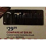 AAFES Cyber Monday: 22-Piece Coastal Scents Cosmetics Brush Set for $29.99