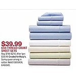 Macy's Black Friday: 650-Thread Count Sheet Sets for $39.99