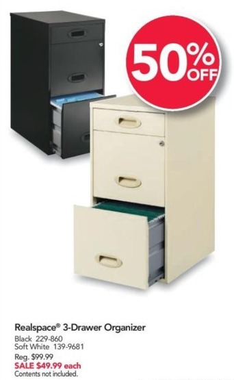 Office Depot And Officemax Black Friday Realspace 3 Drawer