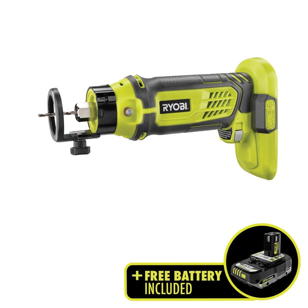 Ryobi ONE+ 18V SPEED SAW Rotary Cutter with FREE 2.0 Ah Lithium-Ion HIGH PERFORMANCE Battery $45
