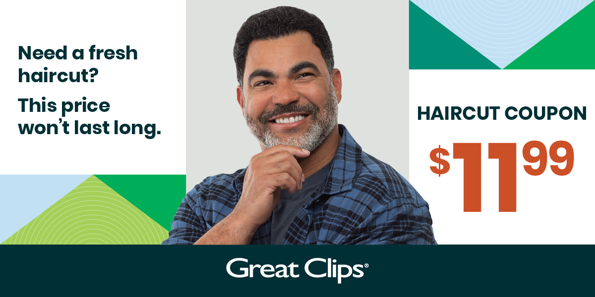 $11.99 coupon for Raleigh-Durham-Fayetteville area Great Clips salons