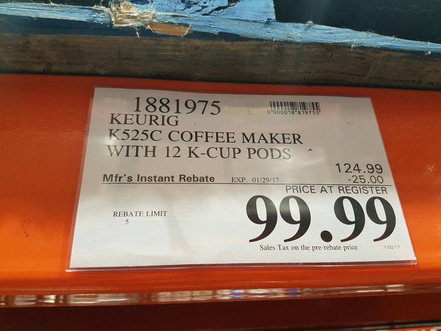 Costco: Keurig K525C Single Serve Coffee Maker, 12 K-Cup ...