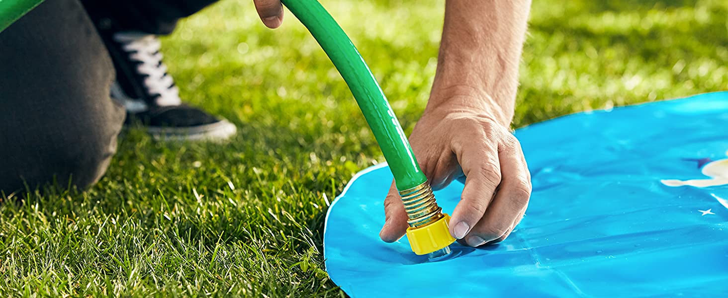 Inflatable Splash Pad Sprinkler for Kids Toddlers $25.45