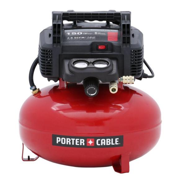 Porter-Cable 6 Gal. 150 PSI Portable Electric Pancake Air Compressor $99