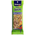 Vitakraft Crunch Sticks Rabbit Treat - Carrot and Honey - Rabbit Chew Sticks (Wild Berry &amp; Honey) 4 for $10.45