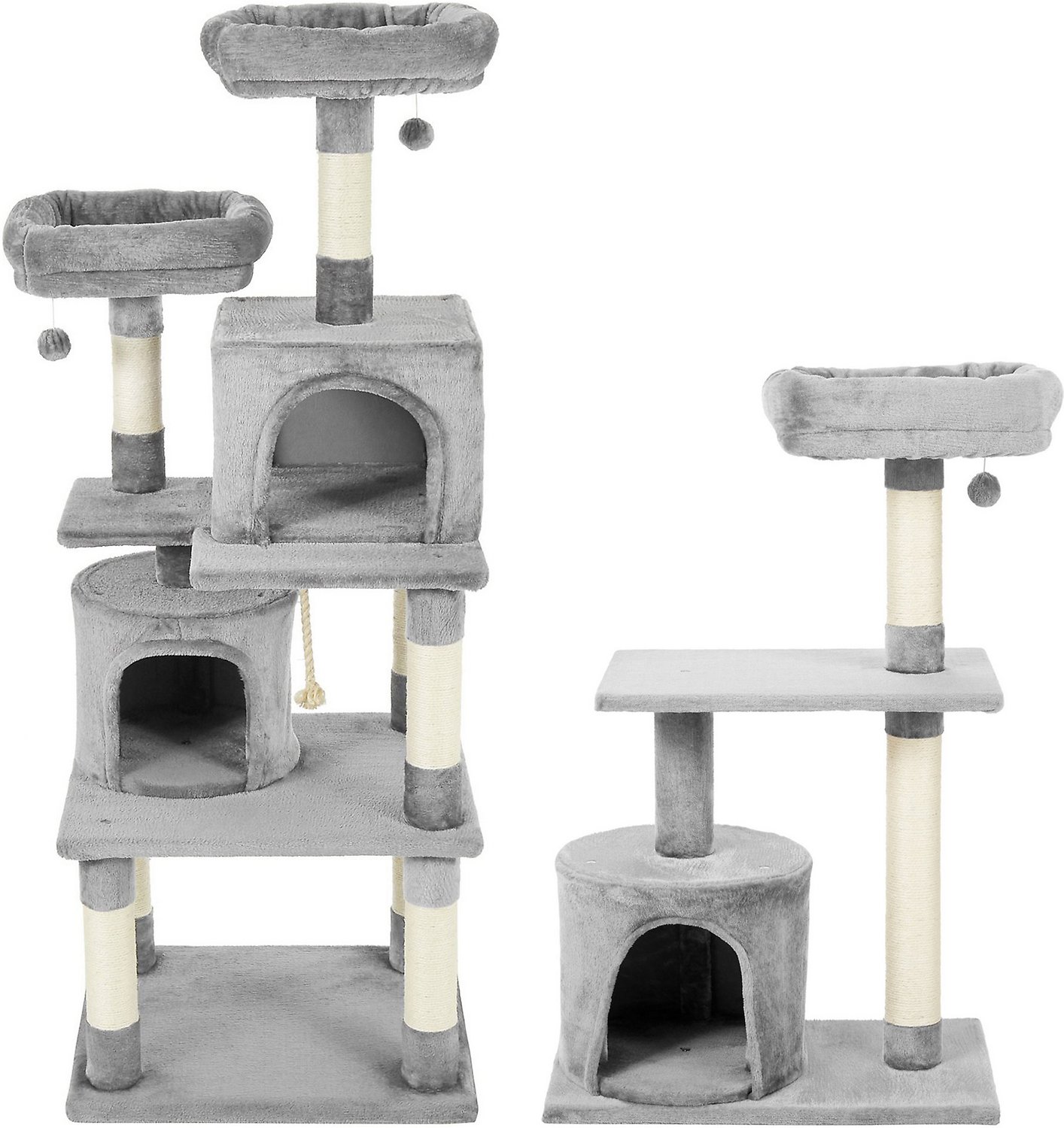 Cat tree and condo combo $74.98 for 61 inch + $39.23 for 38 inch -$22.62 discount = $90.81