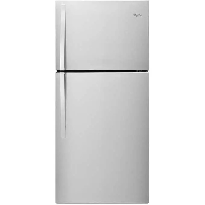 Costco Appliance Sale Whirlpool 19.2 cu. ft. WRT519SZDM Top Freezer Refrigerator with LED Interior Lighting