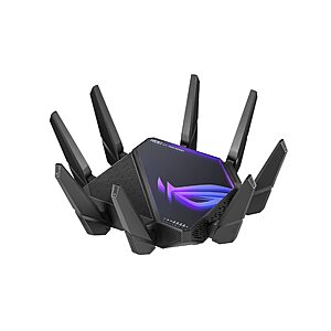 ASUS ROG Rapture WiFi 6E Gaming Router (GT-AXE16000) - Quad-Band, 6 GHz Ready, Dual 10G Ports, 2.5G WAN Port, AiMesh Support, Lifetime Internet Security $415