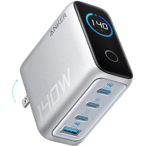 Anker - Laptop Charger (140W, 4-Port, PD 3.1) - Silver $60