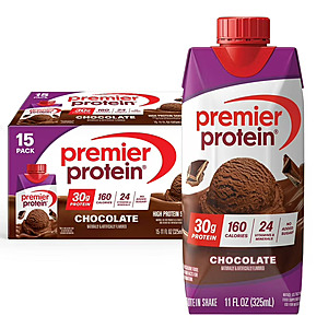 Sam's Club Members: 15-Pack 11oz Premier Protein 30g Protein Shakes $21.65 + Free S/H w/ Plus
