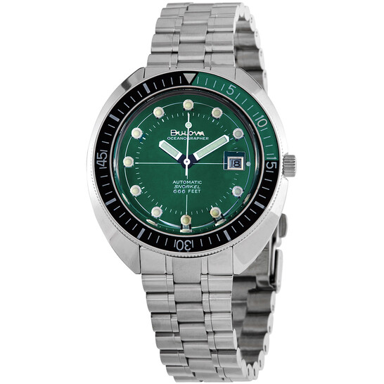 Bulova Special Edition Oceanographer Automatic Green Dial Men's Watch $399.00