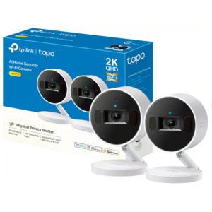 TP-Link - Tapo Indoor 2K Wi-Fi Security Plug-In Camera with Automated Privacy Shutter and Magnetic Base (2-pack) - No Monthly Fees - White Model: Tapo C125(2-pack) $64.99