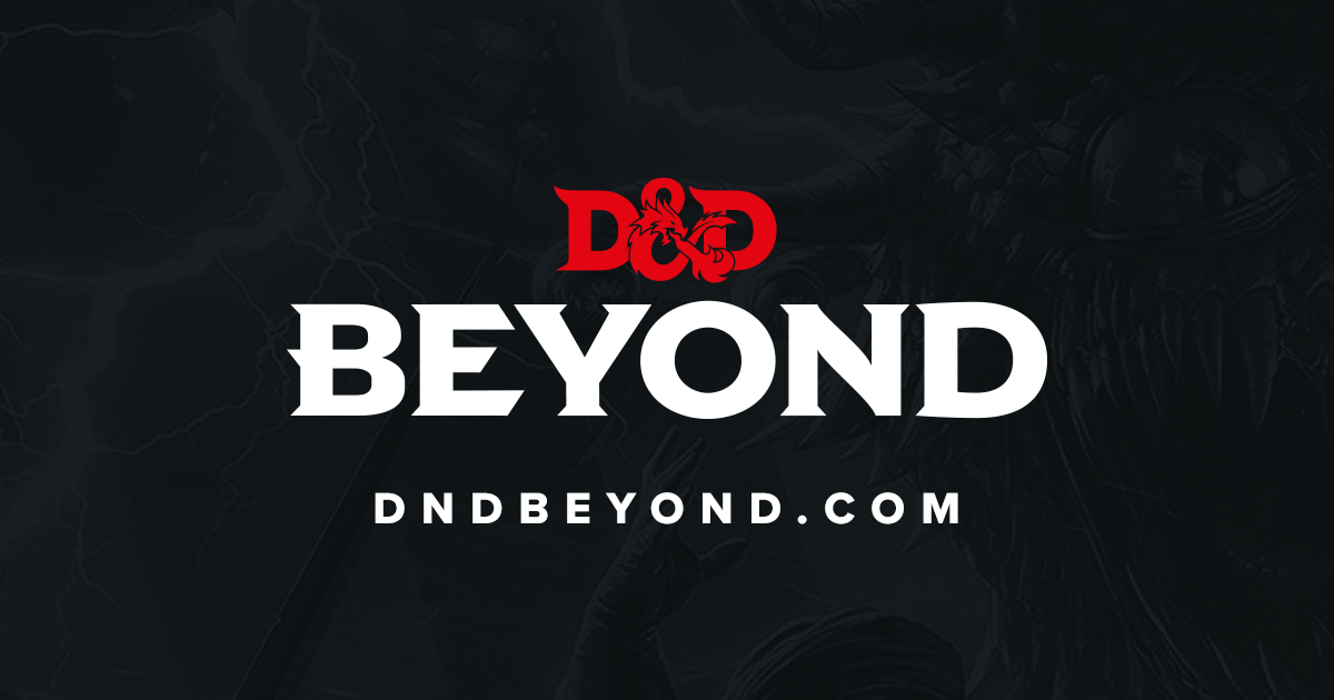 D&D Beyond An official digital toolset for Dungeons & Dragons (D&D