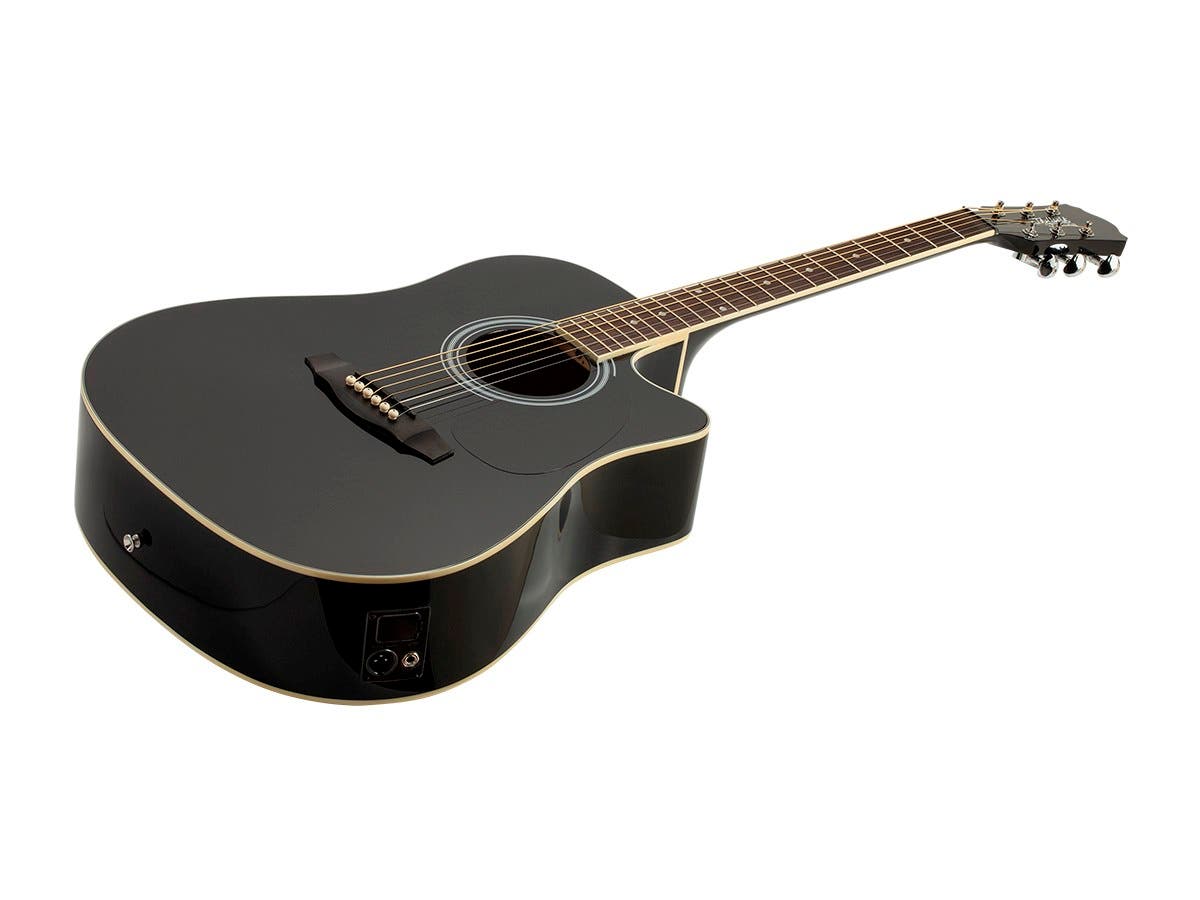 Idyllwild by Monoprice Foothill Acoustic Electric Steel-string Guitar BLACK ONLY