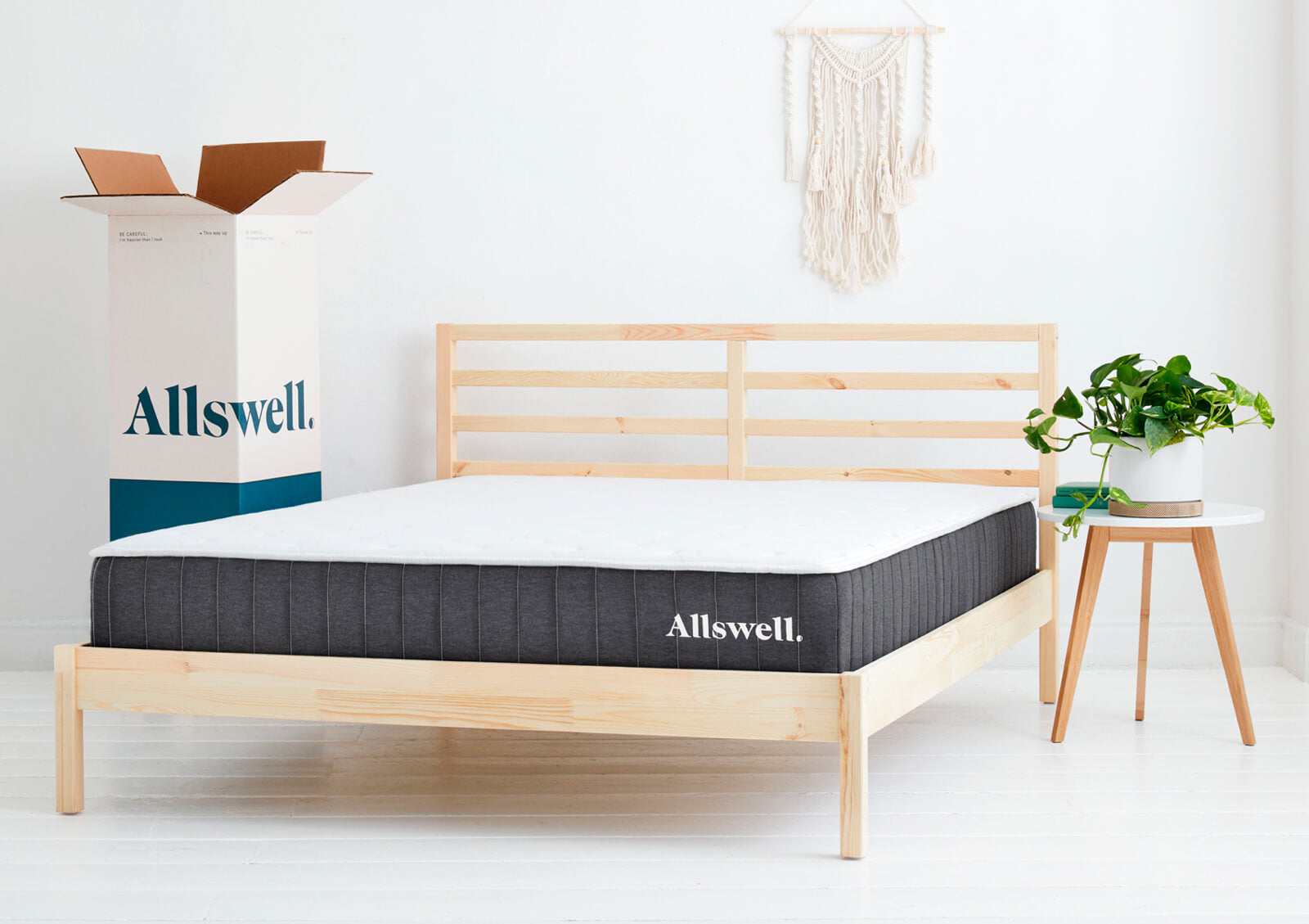 The Allswell 10" Bed in a Box Hybrid Mattress, Twin XL 75, Cal King 150