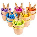 Green Direct Ice Cream Dessert Bowls with Spoons Pack of 12 for $8.97 Only