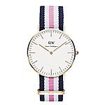 Daniel Wellington Women's 0506DW Classic Southhampton Stainless Steel Watch With Multi-Color Striped Band,$75.99 &amp; FREE Shipping@Amazon