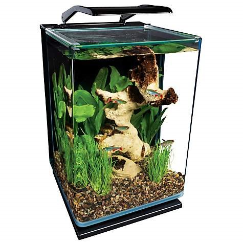 Marineland Portrait Glass 5 Gallon LED Aquarium Kit $51 FS