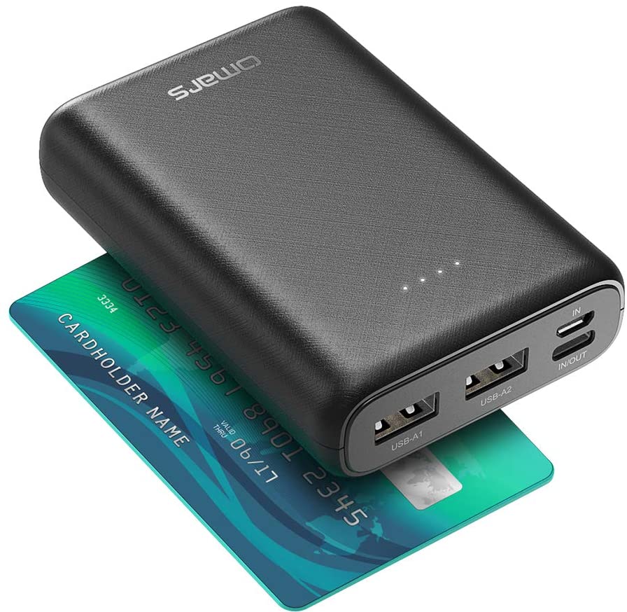 10000 mAh Omars Power Bank 4-Port USB-C Charger $8.79