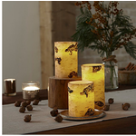 Loft Living 3-Piece Flameless LED Birch Pillar Candle Set with Timer $6.00 + ship @bedbathandbeyond.com