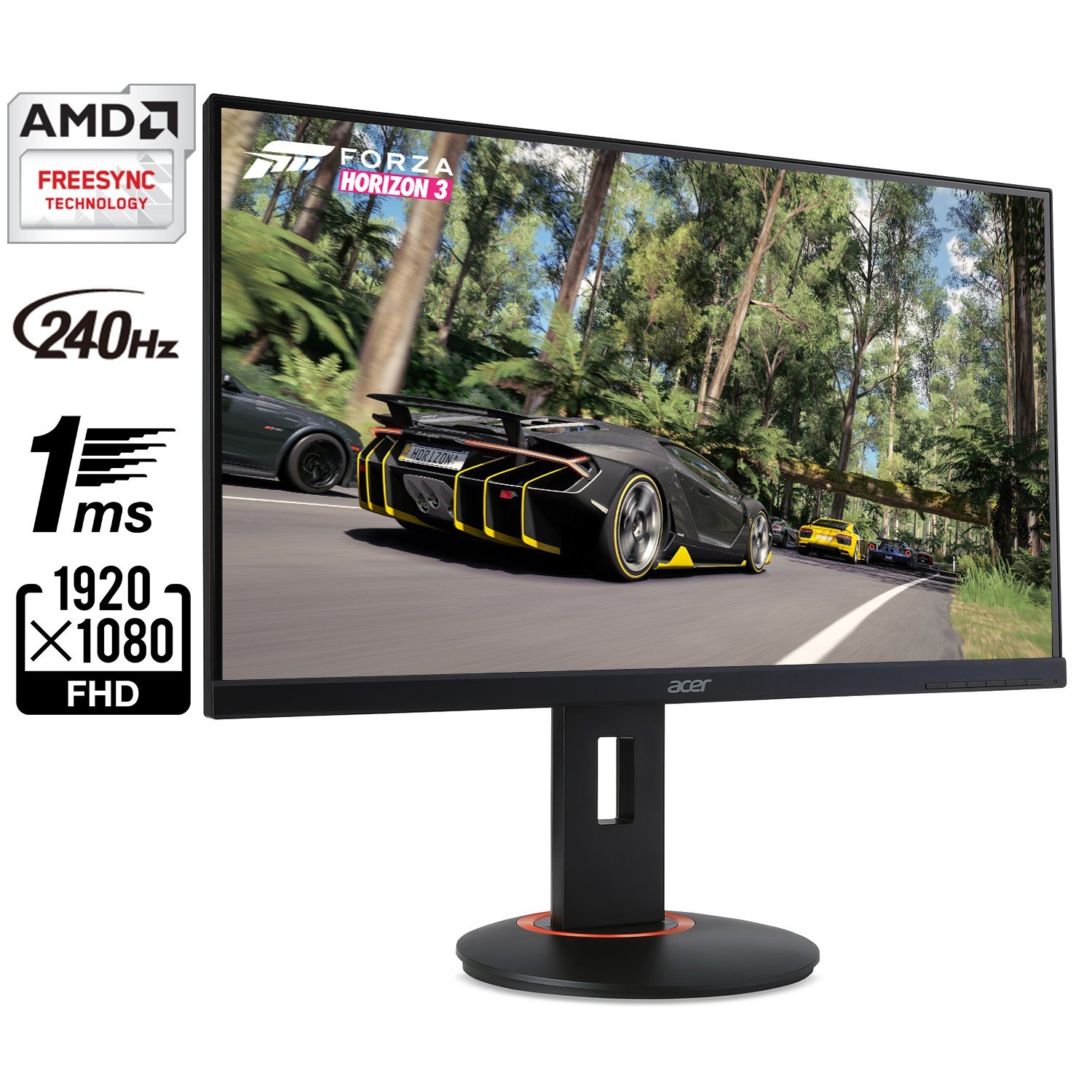 240hz 1ms monitor Acer XF250Q Cbmiiprx 24.5" 1080 $230+tax amazon
