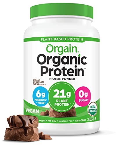 Orgain Organic Vegan Protein Powder, Creamy Chocolate Fudge 2.03 Lb for $16.19 w/ S&S, coupon and extra savings