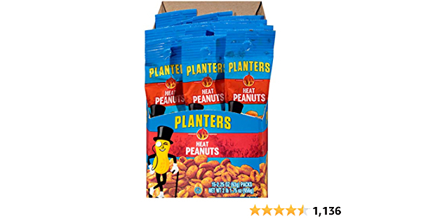 Planters Heat Peanuts (2.25oz Bags, Pack of 15) - $9.89