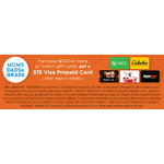 Buy $100 any gift card and get $15 Visa card mail-in rebate--@ select west coast and mid-west markets B&amp;M