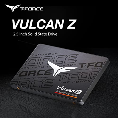 TEAMGROUP T-Force Vulcan Z 2TB SLC Cache 3D NAND TLC 2.5 Inch SATA III Internal Solid State Drive SSD (R/W Speed up to 550/500 MB/s) T253TZ002T0C101 $101