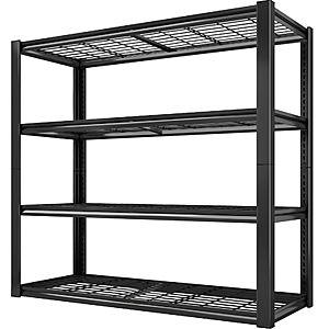 HAGOO Sturdy 4-Shelf Garage Storage Unit Supports Up to 2240 Pounds $42.8 + Free Shipping