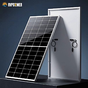 RVPOZWER 300W N-Type Monocrystalline Solar Panel 25% Efficiency $105 + Free Shipping