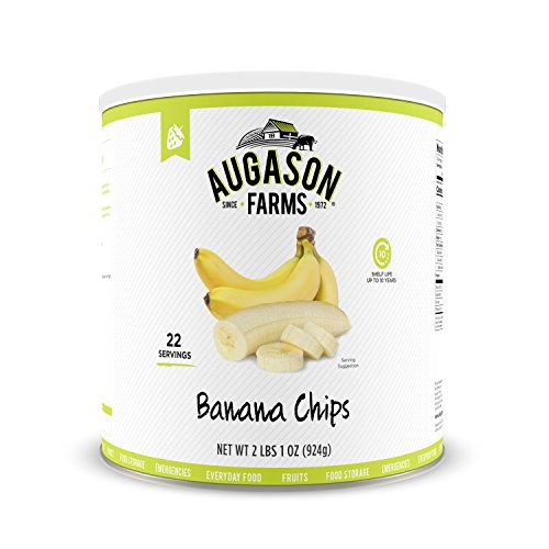 Augason Farms Banana Chips 2 lbs 1 oz No. 10 Can $9.98