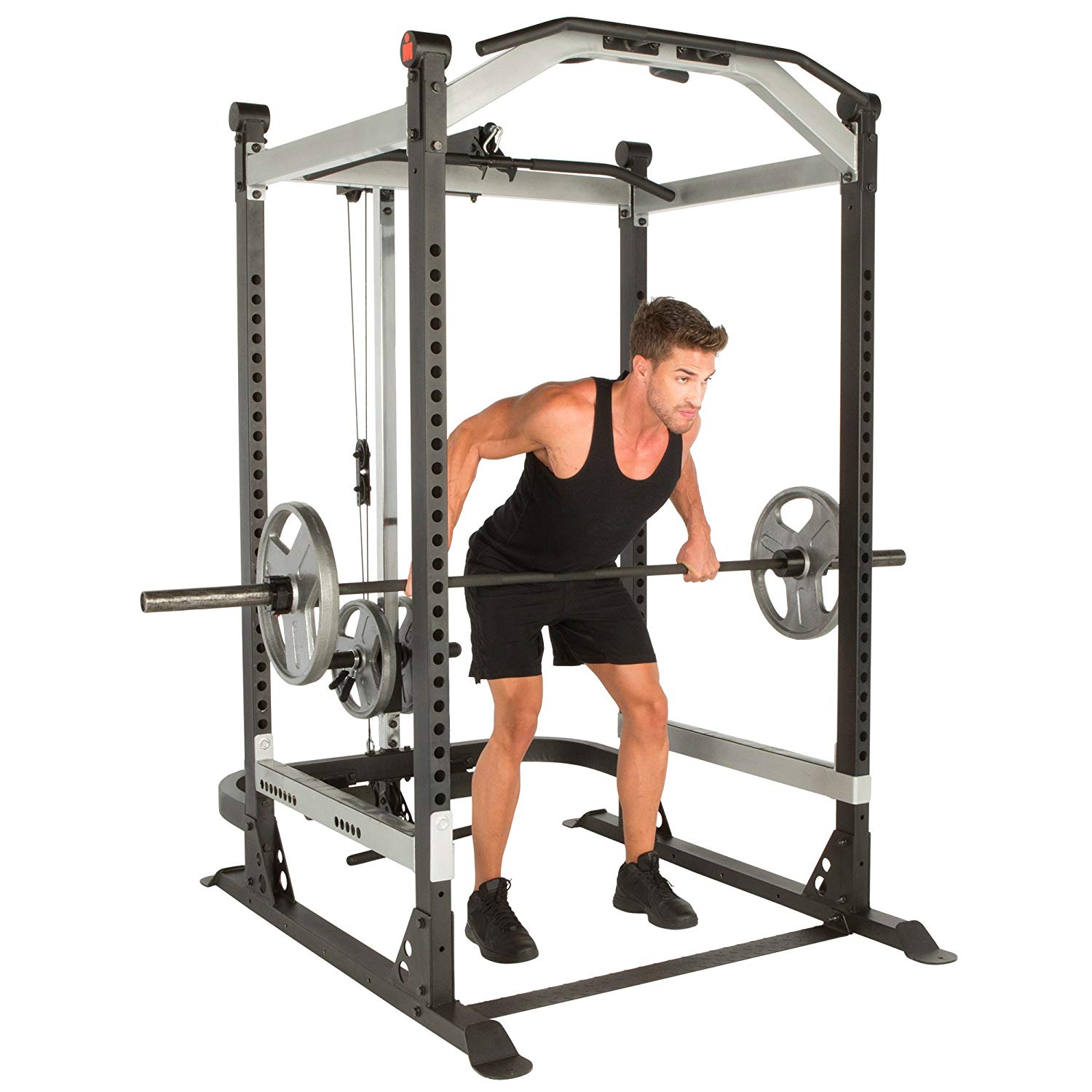 Fitness Reality X-Class Light Commercial High Capacity Olympic Power Cage with Lat pull $598.98