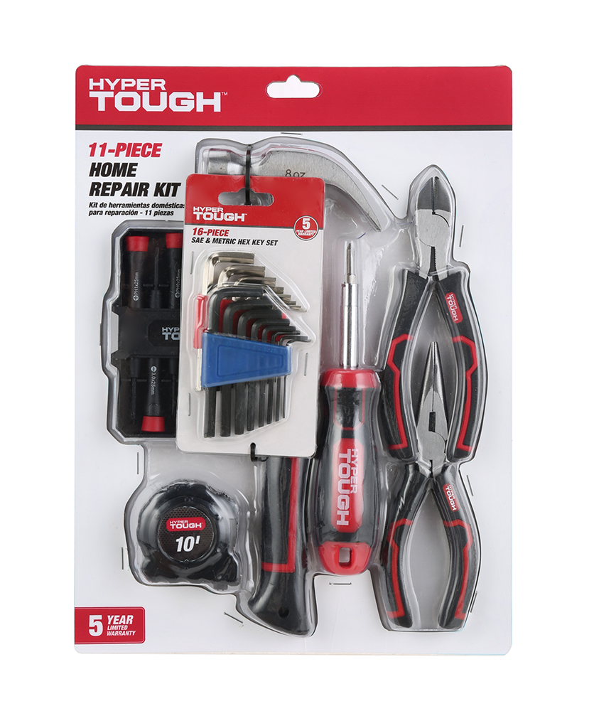 YMMV: Hyper Tough 27pc Home Repair Tool Kit Including Pliers, Hex Keys $10