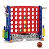 COSTWAY Giant 4-in-A-Row Connect Game Set with Height Adjust, Mesh, Golf $59.99