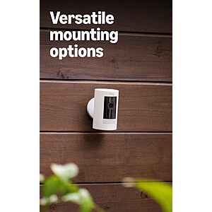 Ring Outdoor Cam (Stick Up Cam), Weather-resistant home or business security camera, outdoor ready, Live View, Color Night Vision $40 + Free Shipping