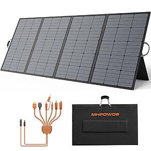 MHPOWOS 400W Portable Solar Panel Foldable for Solar Generators RVs Camping $215 + Free Shipping