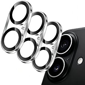 Tamoria for iPhone 16/16 Plus/iPhone 17 Camera Lens Protector Clear 3-Pack $3.49 AC + Free Shipping