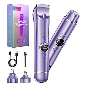 4 in 1 Bikini Trimmer for Women, Electric Razors for Women $8 AC + Free Shipping