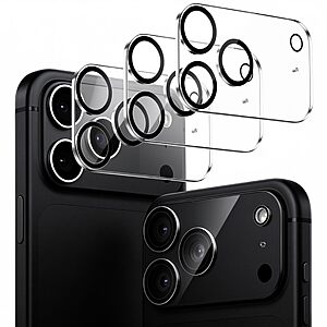 Tamoria for iPhone 18 Pro Max Camera Lens Protector Clear 9H Glass 3-Pack $3.79 AC