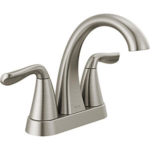 Delta Arvo Centerset Bathroom Faucet, Brushed Nickel 2-Handle Bathroom Faucet, Bathroom Sink Faucet, Brushed Nickel 3-Hole Bathroom Faucet $88.73 + Free Shipping