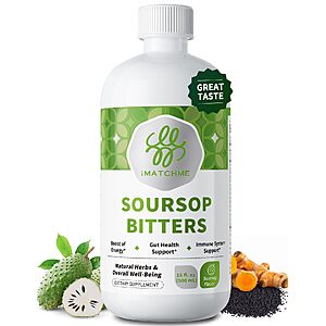 Soursop Bitters Liquid+Black Seed for Cell Support & Regeneration 16 Fl Oz $9.45 AC