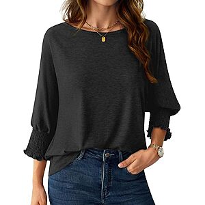 NORACORA Women's 3/4 Sleeve Tops (Various Colors) $4.58 AC