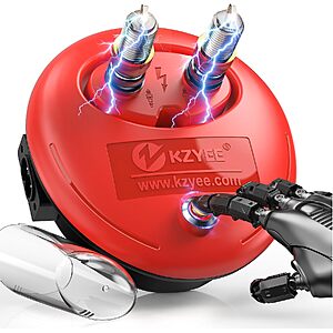 KS30 Spark Plug Tester, Dual-Port Spark Tester, One-Tap with Safety Shield, Plug-and-Play for Cars, Motorcycles & ATVs $17.99