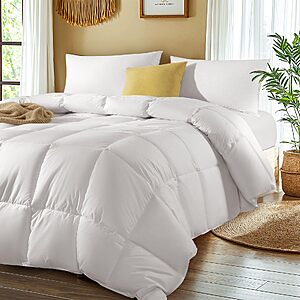 Shilucheng Goose Feather Down Comforter Queen Size, 100% Cotton Cover $44.99 AC + Free Shipping