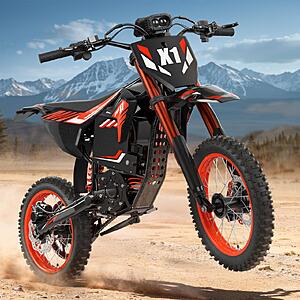 QRONGE X1 4500W peak 60V 28.8Ah 14/12" Fat Tire Spark Electric Dirt Bike $830 + Free Shipping